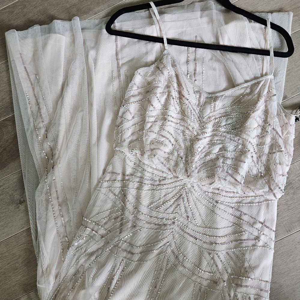 Adrianna Papell Ivory Beaded Bridal Gown